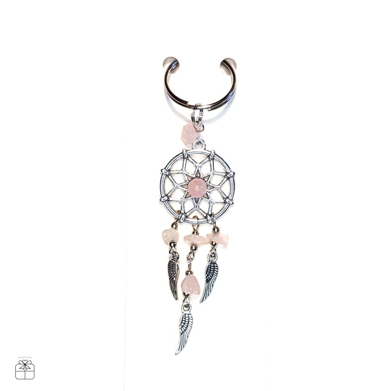 Drmmefanger nglering rose quartz